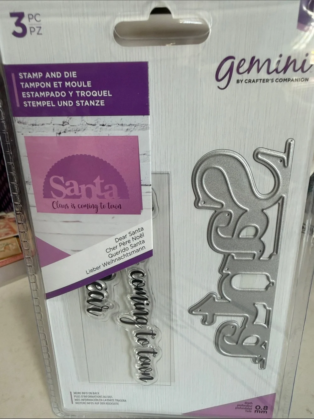 Crafters Companion ‘Santa’ Stamp & Die Set